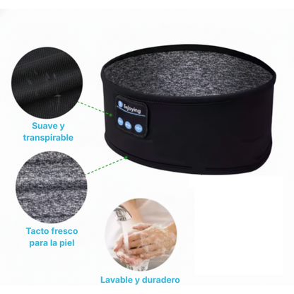 Diadema deportiva con auriculares bluetooth